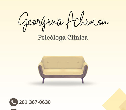 Psicoterapia individual en Mendoza con atención especial para socias PIURA. Psicóloga Georgina Achimon en Godoy Cruz y Mendoza Capital - Beneficio PIURA.